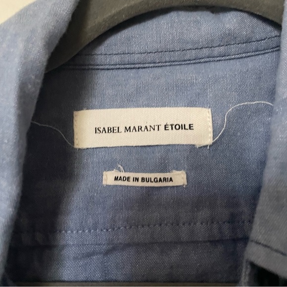 Isabel Marant Blue Button Down Shirt - Picture 6 of 6